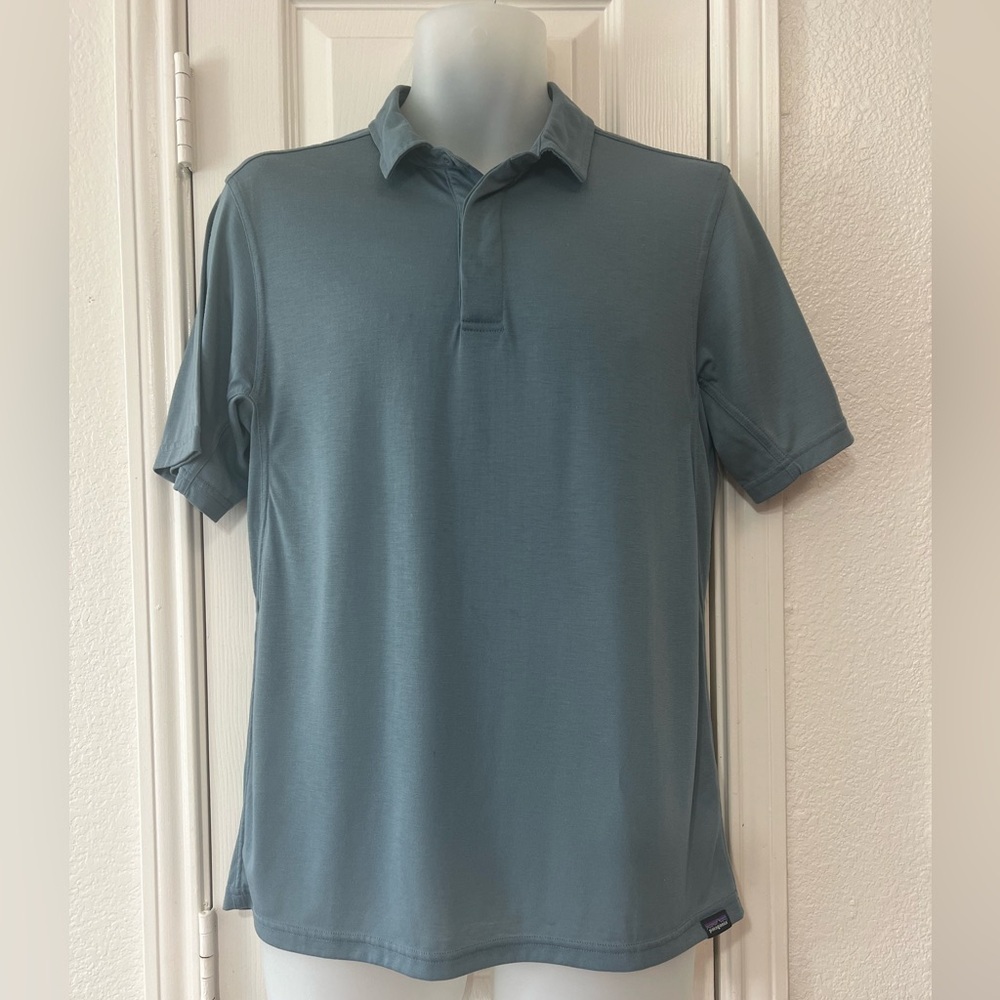 Patagonia Capilene Cool Trail Polo Shirt Men’s M Plume Grey Hiking Travel - Picture 4 of 10